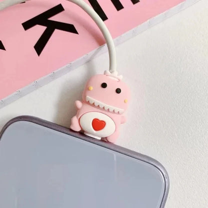Cute Cable Accessory Cartoon USB Charger Data Cable Cord Protector For iPhone Lightning Charging Cable Protection