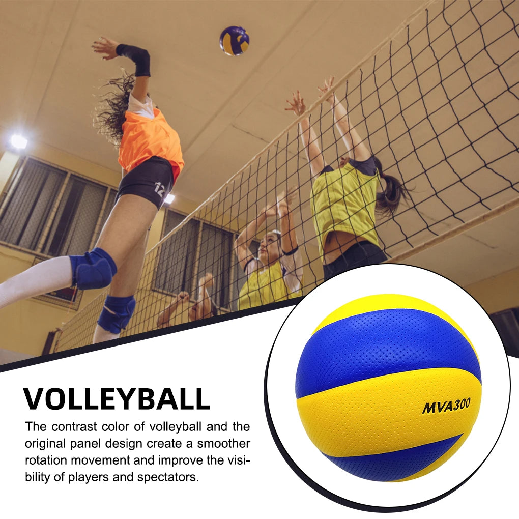 Size 5 Volleyball Soft Touch PU Ball Indoor Outdoor Sports Playground Game Competition Training for Professionals MVA300