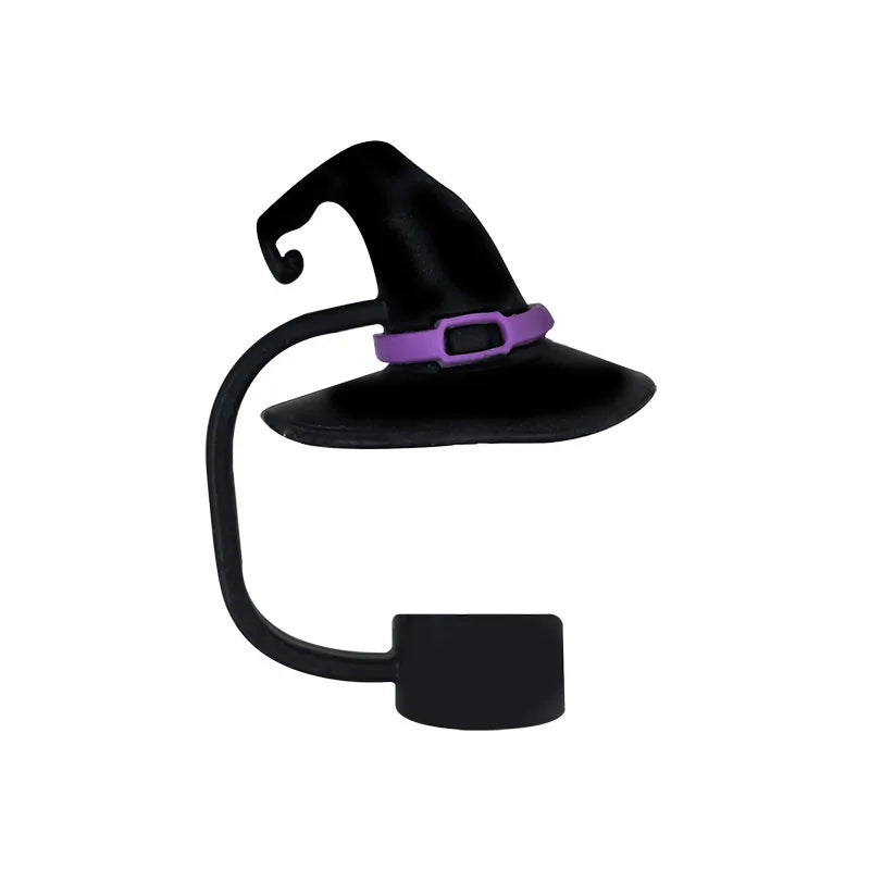 5/1PCS Halloween Straw Cover Cap for Stanley Cup Silicone Straw Topper for 10mm Straw Dust-Proof Reusable Straw Tips for Tumbler