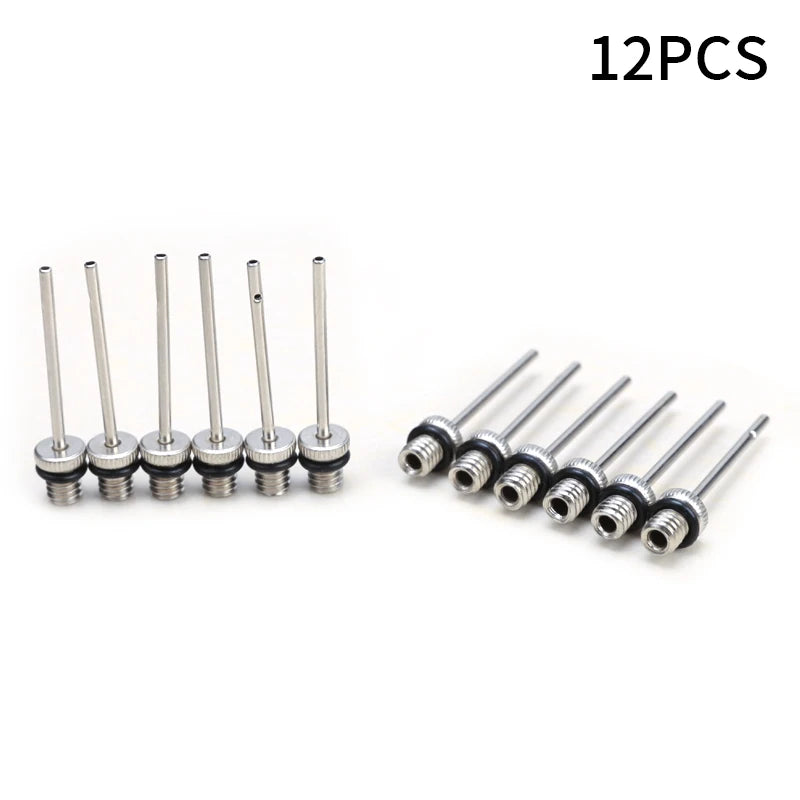 6/12 Pcs Inflatable Needles Basketball Soccer Volleyball Inflatable Needles Balls Universal Needles Pump Accessories